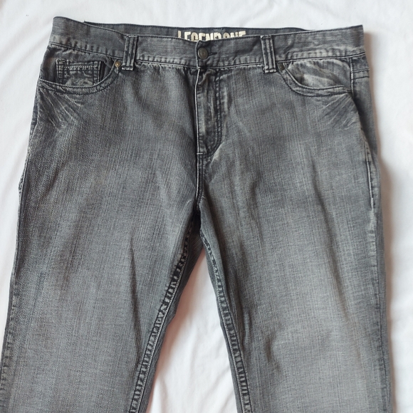 Legend One Straight Leg Mid Rise Black Jeans, 46 x 30 - Picture 2 of 9